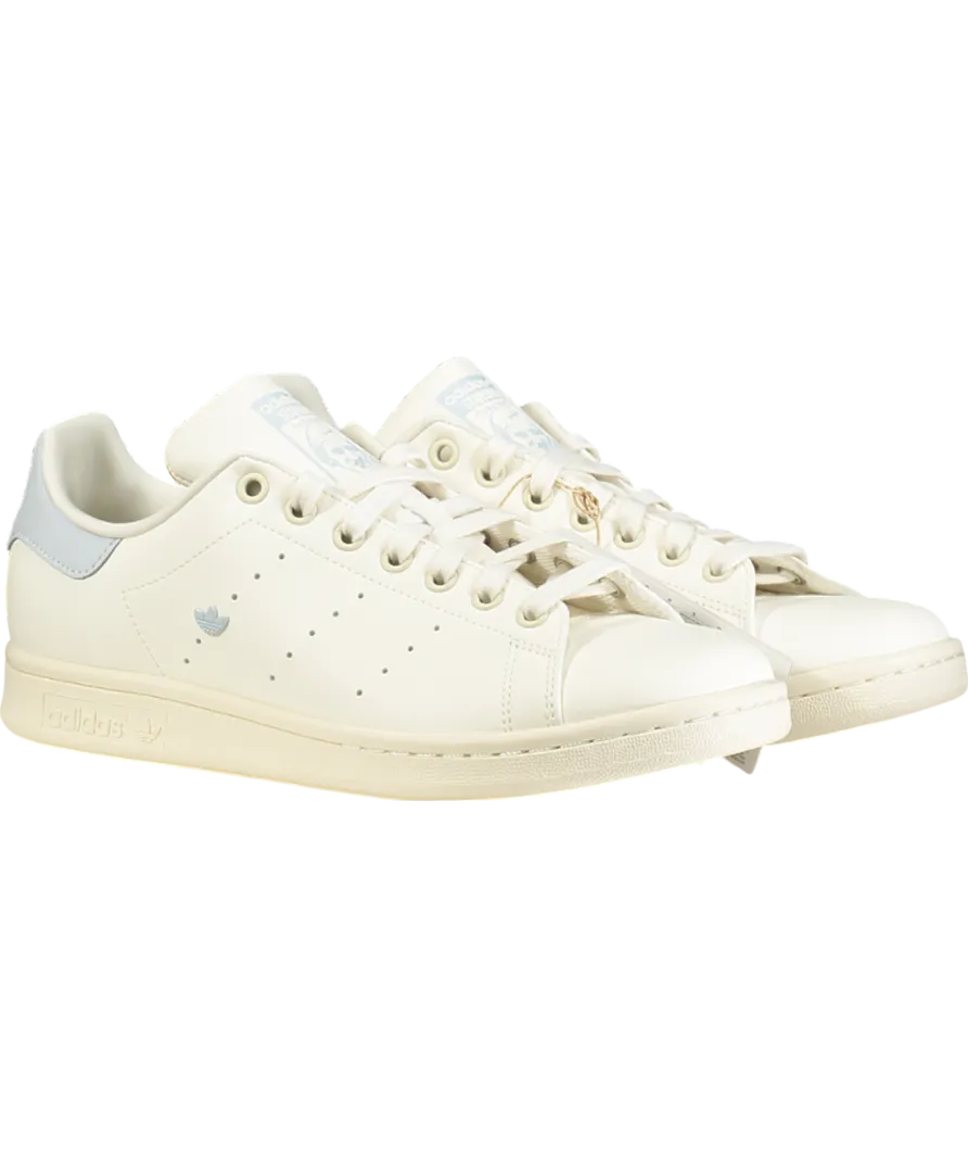 adidas Originals Stan Smith Women's Sneaker Off White Halo Blue UK 8 E👠