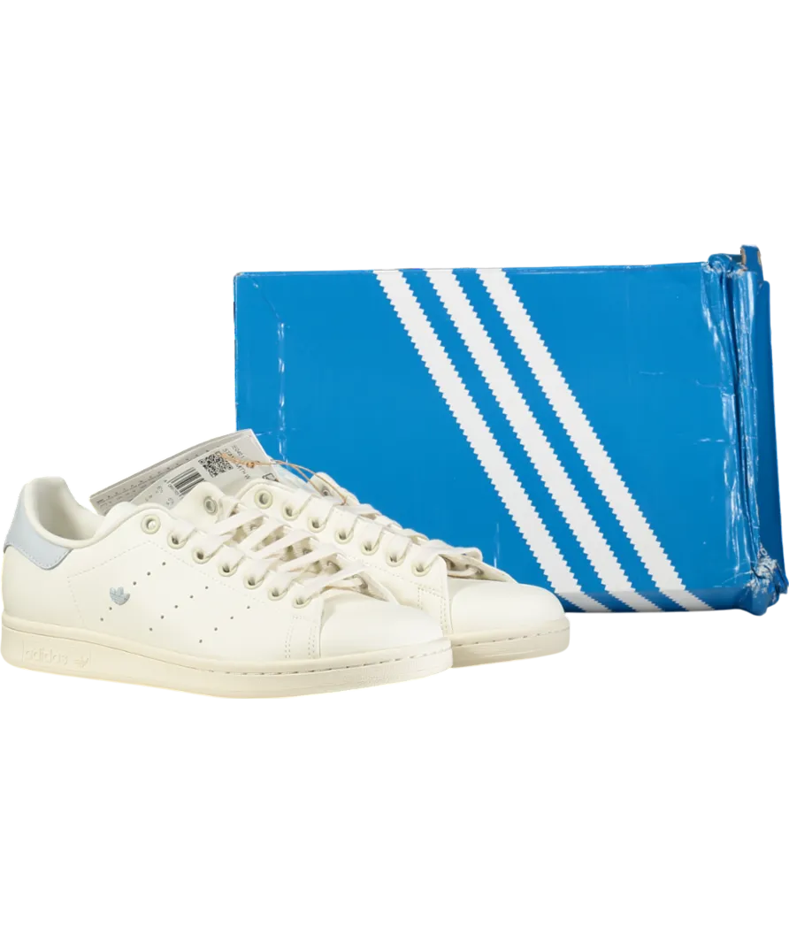 adidas White Off-white/ Pale Blue Stan Smith Trainers UK 6.5 👠