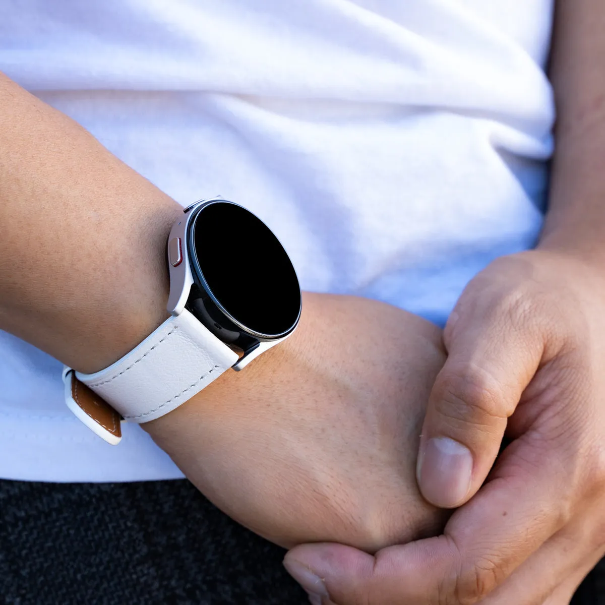 Amazfit GTR 2 Leather Strap (White)