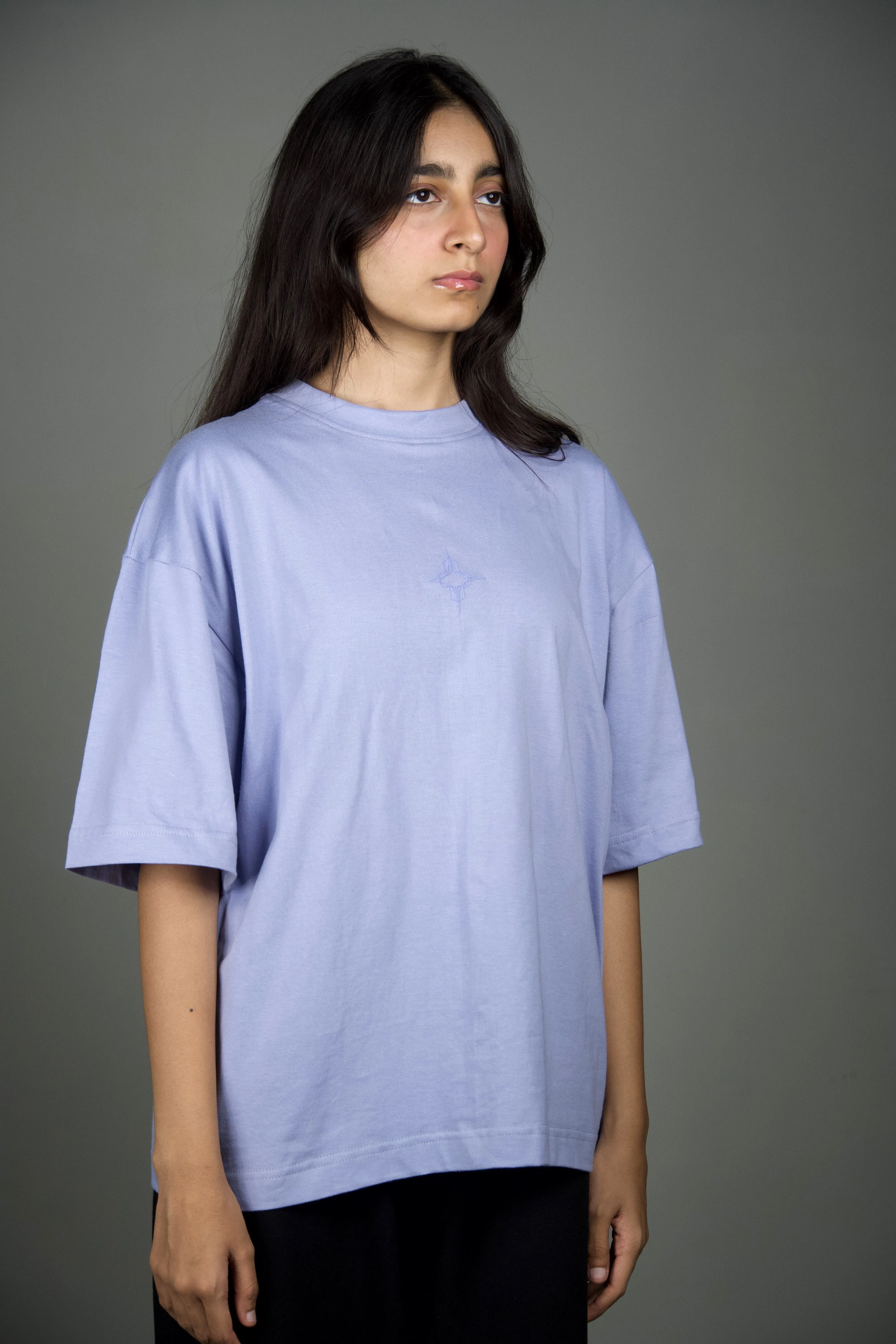 Basic tee/ Periwinkle blue