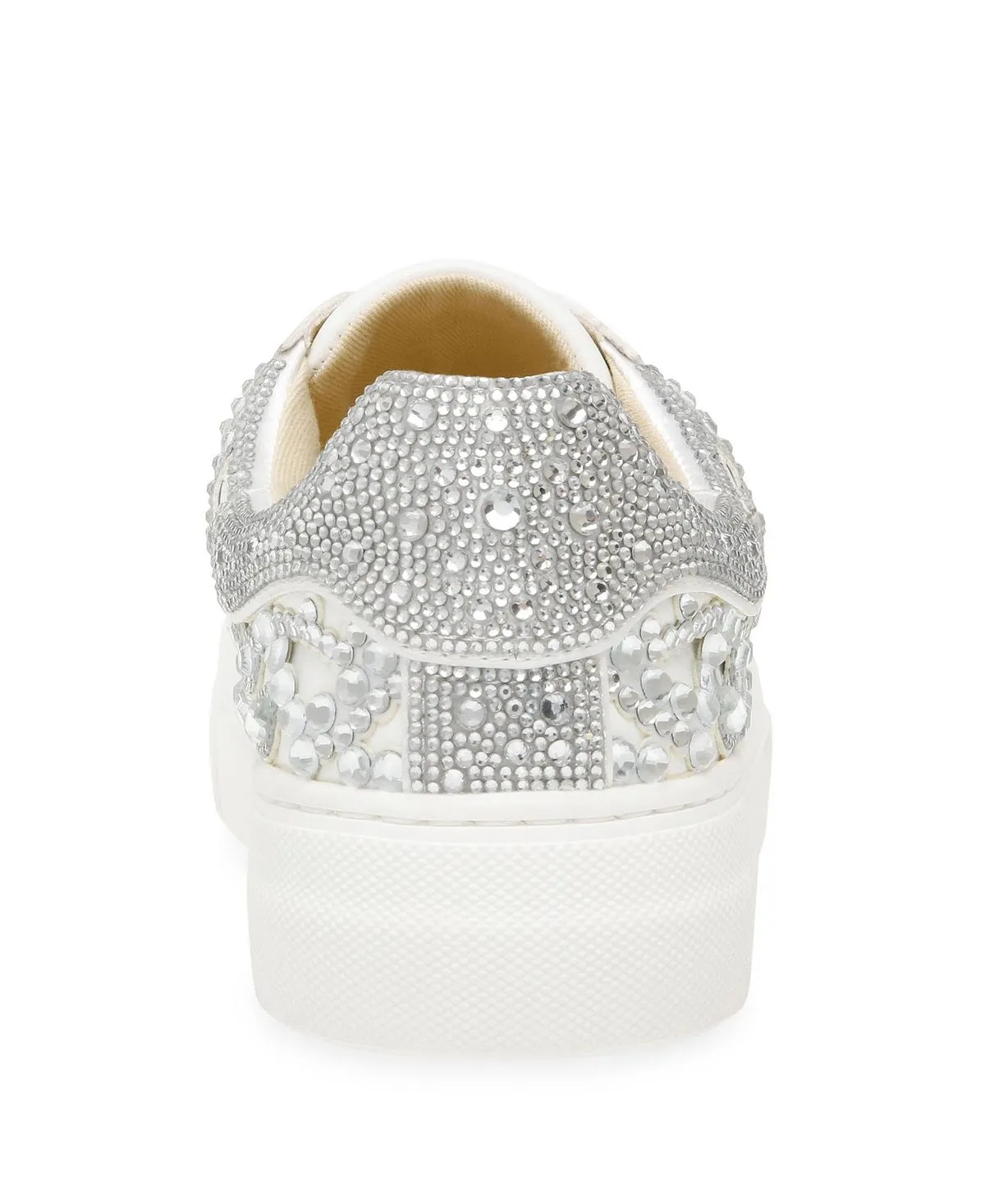 Betsey Johnson Women's Reily Rhinestone Sneakers, White