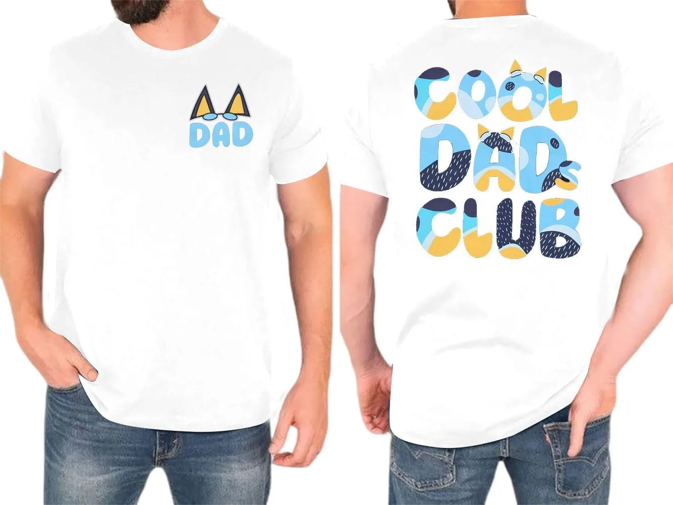 Dad Shirt Men Cool Dad Club T-Shirts Father's Day Tops Daddy Birthday Gift Tees Dads Life Clothes