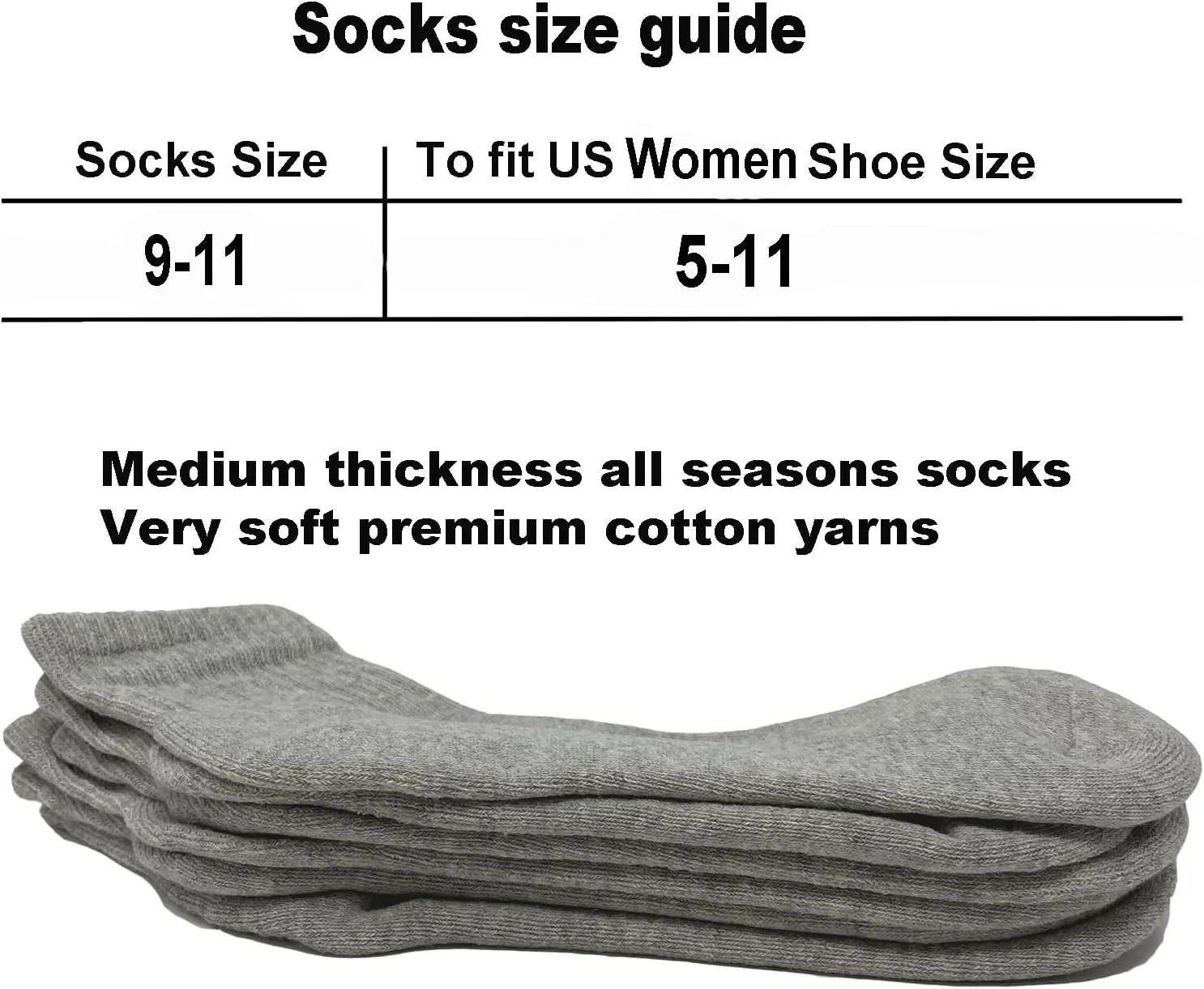 Glory Max 6 Pairs Women Ankle Socks Cotton Solid Color with Cushion for Athletic Running