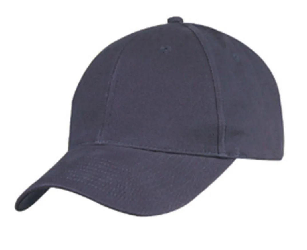 Light Weight Brushed Cotton 6 Panel Low Crown Baseball Polo Caps Hats