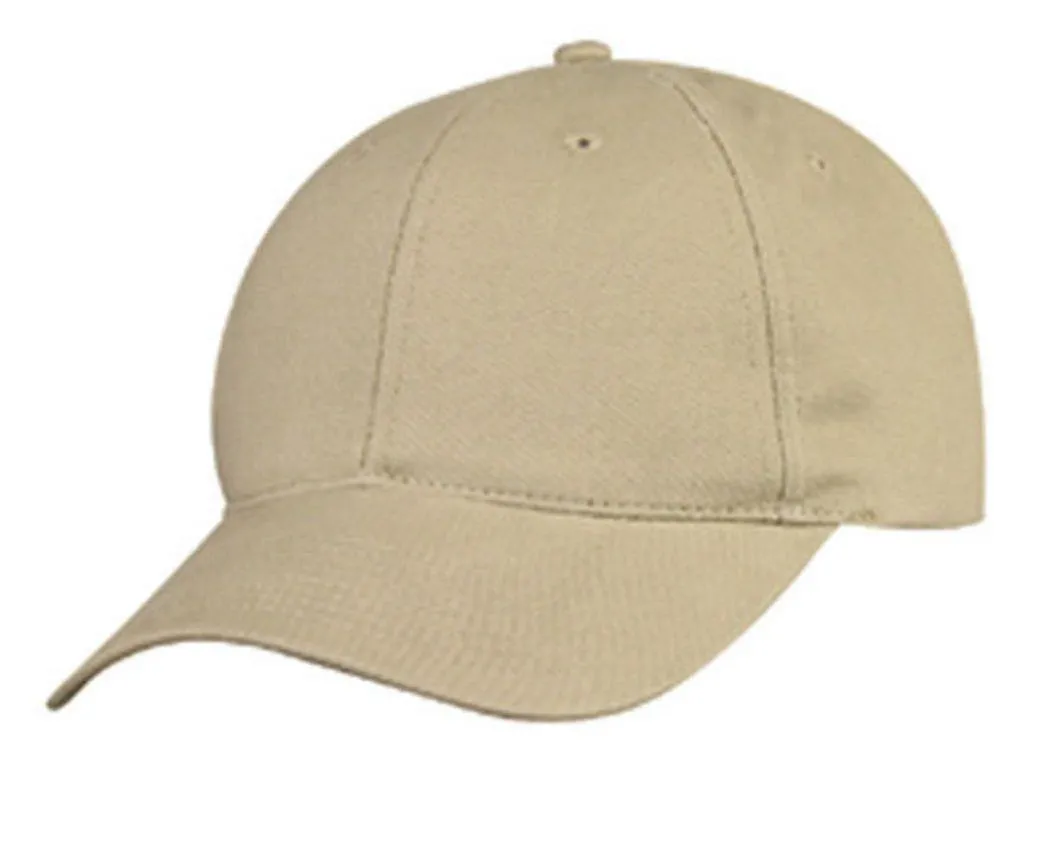 Light Weight Brushed Cotton 6 Panel Low Crown Baseball Polo Caps Hats
