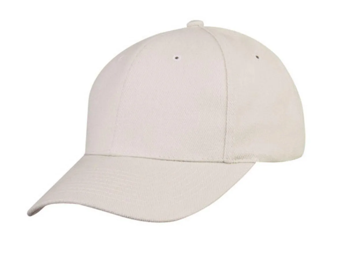 Light Weight Brushed Cotton 6 Panel Low Crown Baseball Polo Caps Hats