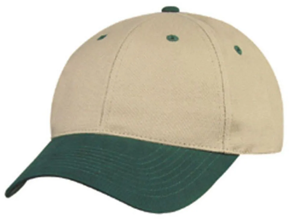 Light Weight Brushed Cotton 6 Panel Low Crown Baseball Polo Caps Hats