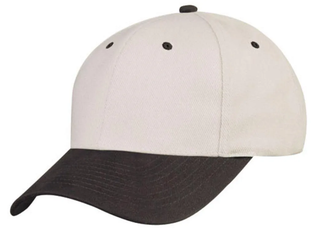 Light Weight Brushed Cotton 6 Panel Low Crown Baseball Polo Caps Hats