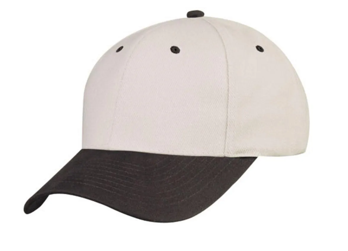 Light Weight Brushed Cotton 6 Panel Low Crown Baseball Polo Caps Hats