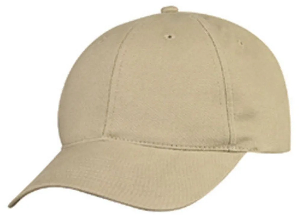Light Weight Brushed Cotton 6 Panel Low Crown Baseball Polo Caps Hats