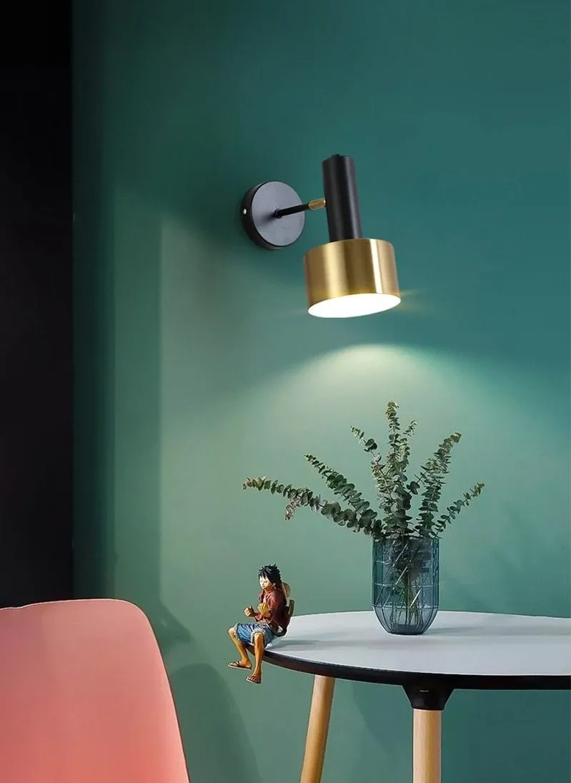Modern 360° Rotatable Drum Wall Lamp