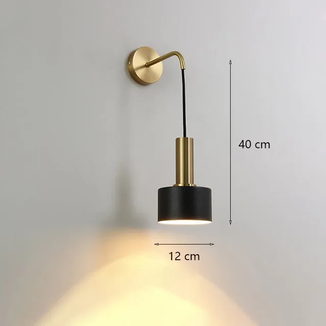 Modern 360° Rotatable Drum Wall Lamp