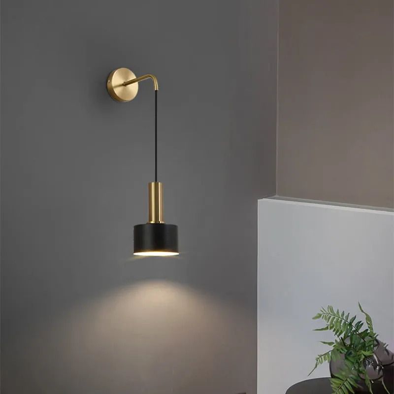 Modern 360° Rotatable Drum Wall Lamp