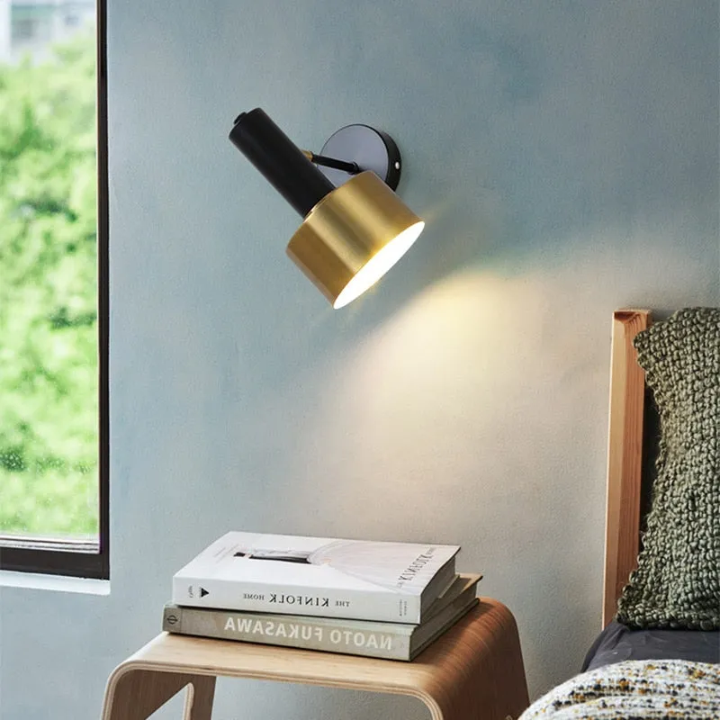 Modern 360° Rotatable Drum Wall Lamp