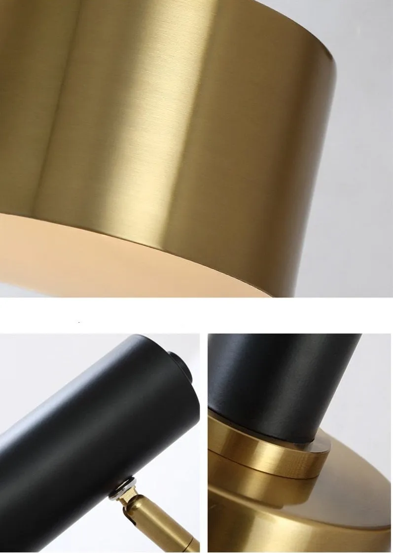 Modern 360° Rotatable Drum Wall Lamp