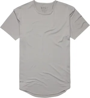 Performance Drop-Cut Men's T Shirt ?C Athletic Drop Cut Crewneck Tee ?C Moisture Wicking, Quick-Dry, Tapered Fit