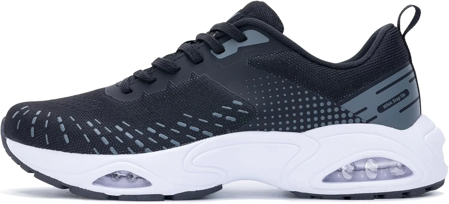 Quseek Mens Athletic Running Shoes Tennis Walking Sneakers Lightweight Breathable for Gym Jogging Sports US 7-13