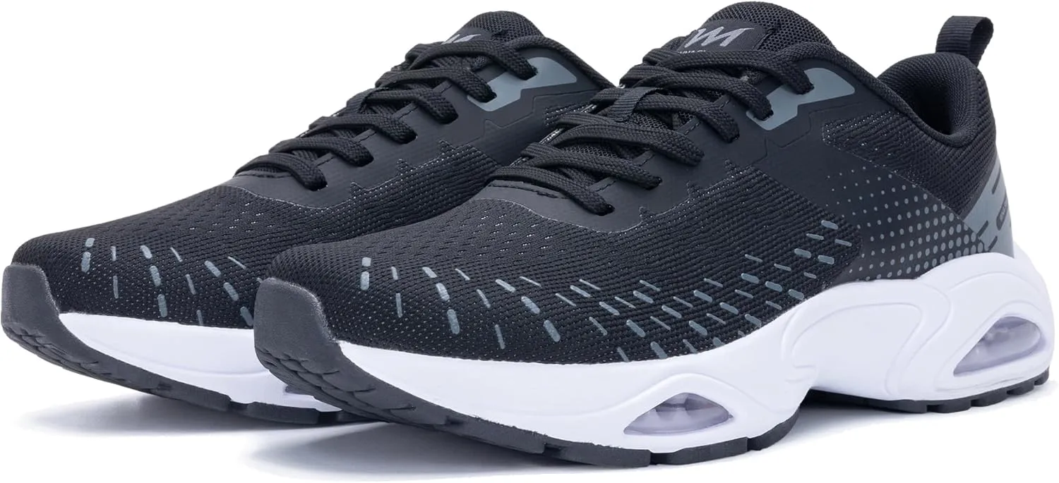 Quseek Mens Athletic Running Shoes Tennis Walking Sneakers Lightweight Breathable for Gym Jogging Sports US 7-13