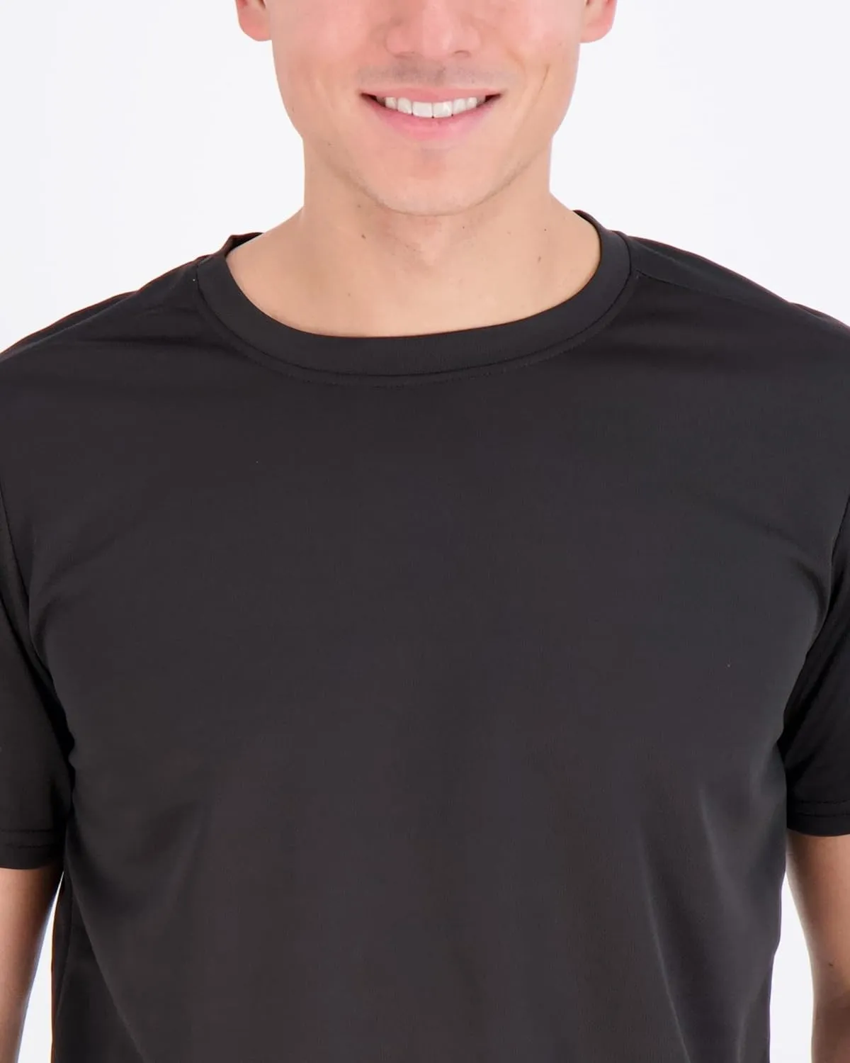 Real Essentials 5 Pack Men??s Active Quick Dry Mesh Crew Neck T Shirts | Athletic Short Sleeve Tee (Available in Big & Tall)