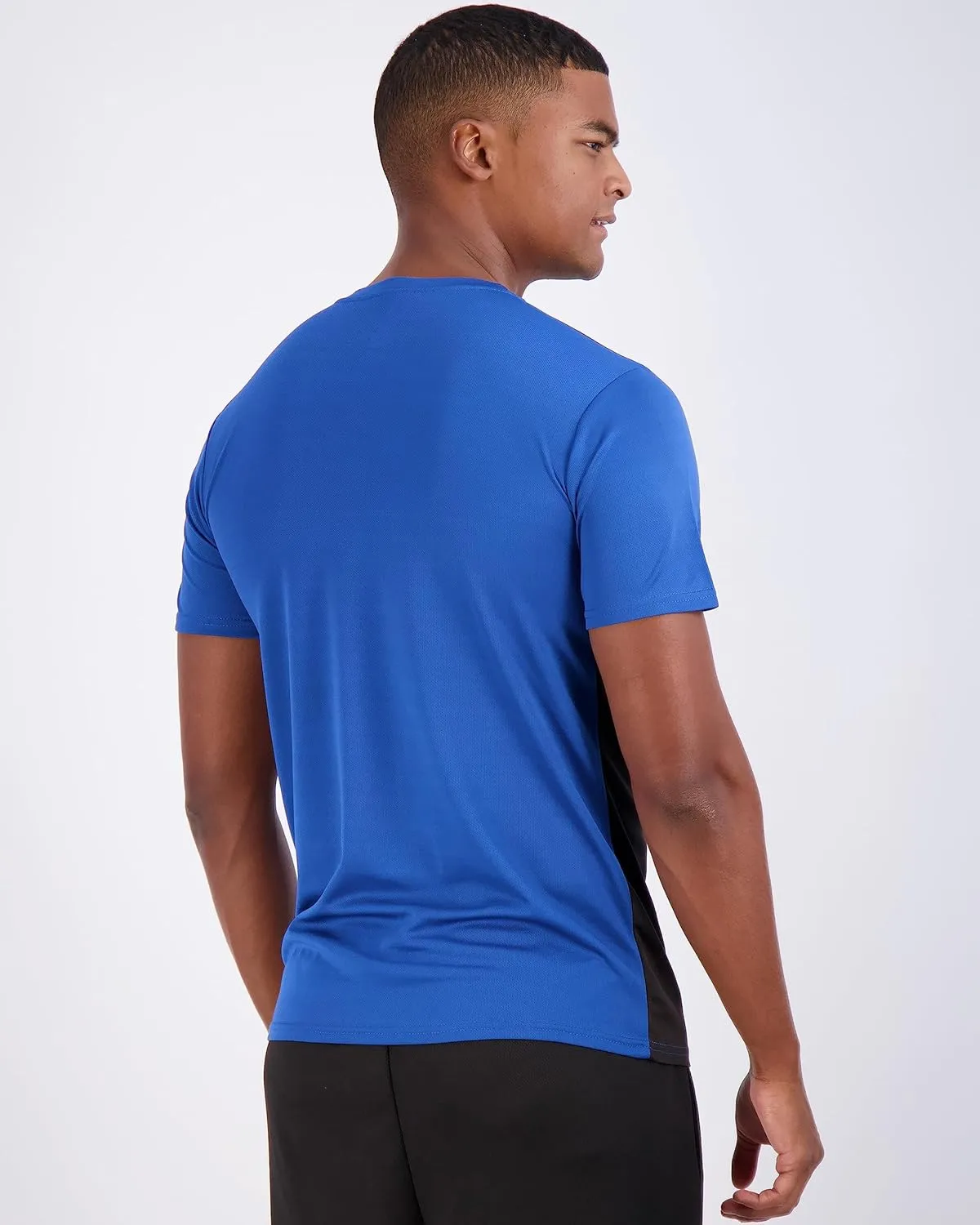 Real Essentials 5 Pack Men??s Active Quick Dry Mesh Crew Neck T Shirts | Athletic Short Sleeve Tee (Available in Big & Tall)