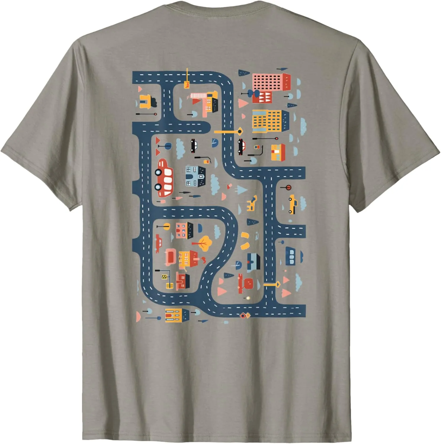 Tired Dads Club Play Cars On Dad's Back ( 2 SIDES) T-Shirt